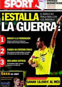 Portada diario Sport del 6 de Marzo de 2012