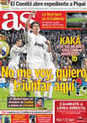 Portada diario AS del 7 de Marzo de 2012