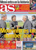 Portada diario AS del 8 de Marzo de 2012