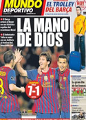 Portada Mundo Deportivo del 8 de Marzo de 2012