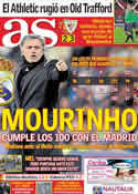 Portada diario AS del 9 de Marzo de 2012