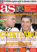 Portada diario AS del 10 de Marzo de 2012