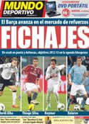 Portada Mundo Deportivo del 10 de Marzo de 2012