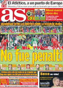 Portada diario AS del 12 de Marzo de 2012