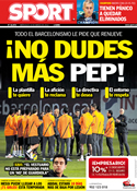 Portada diario Sport del 14 de Marzo de 2012