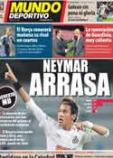 Portada Mundo Deportivo del 15 de Marzo de 2012