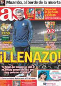 Portada diario AS del 18 de Marzo de 2012