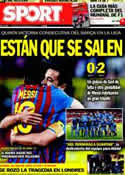 Portada diario Sport del 18 de Marzo de 2012