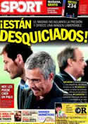 Portada diario Sport del 23 de Marzo de 2012