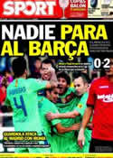 Portada diario Sport del 25 de Marzo de 2012