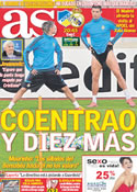 Portada diario AS del 27 de Marzo de 2012