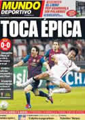 Portada Mundo Deportivo del 29 de Marzo de 2012