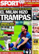 Portada diario Sport del 30 de Marzo de 2012