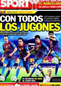 Portada diario Sport del 2 de Abril de 2012