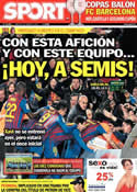 Portada diario Sport del 3 de Abril de 2012