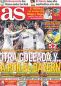 Portada diario AS del 5 de Abril de 2012