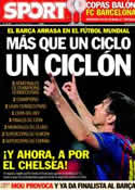 Portada diario Sport del 5 de Abril de 2012