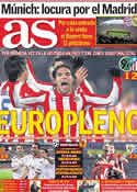 Portada diario AS del 6 de Abril de 2012