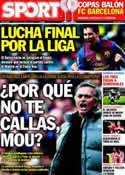 Portada diario Sport del 6 de Abril de 2012