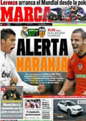 Portada diario Marca del 8 de Abril de 2012