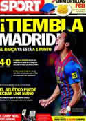 Portada diario Sport del 11 de Abril de 2012