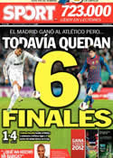 Portada diario Sport del 12 de Abril de 2012