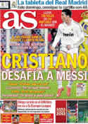 Portada diario AS del 13 de Abril de 2012