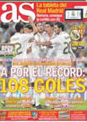 Portada diario AS del 14 de Abril de 2012