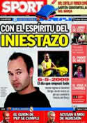 Portada diario Sport del 16 de Abril de 2012