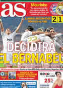 Portada diario AS del 18 de Abril de 2012