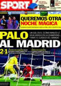 Portada diario Sport del 18 de Abril de 2012