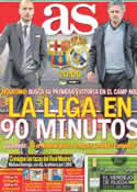 Portada diario AS del 21 de Abril de 2012