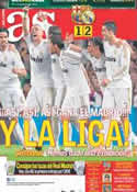 Portada diario AS del 22 de Abril de 2012