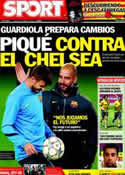 Portada diario Sport del 23 de Abril de 2012