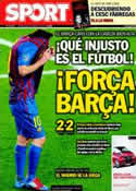 Portada diario Sport del 25 de Abril de 2012