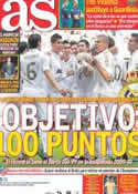 Portada diario AS del 28 de Abril de 2012