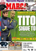 Portada diario Marca del 28 de Abril de 2012