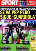 Portada diario Sport del 28 de Abril de 2012