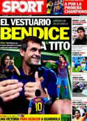 Portada diario Sport del 29 de Abril de 2012