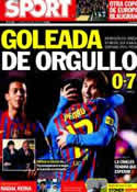 Portada diario Sport del 30 de Abril de 2012