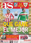 Portada diario AS del 9 de Mayo de 2012