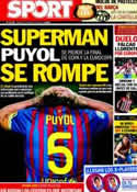 Portada diario Sport del 9 de Mayo de 2012