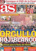 Portada diario AS del 11 de Mayo de 2012