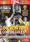 Portada diario AS del 14 de Mayo de 2012