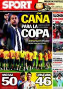 Portada diario Sport del 14 de Mayo de 2012