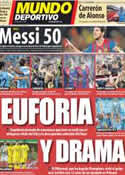 Portada Mundo Deportivo del 14 de Mayo de 2012