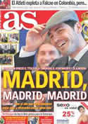 Portada diario AS del 15 de Mayo de 2012