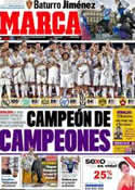 Portada diario Marca del 15 de Mayo de 2012