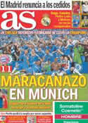 Portada diario AS del 20 de Mayo de 2012