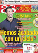 Portada diario AS del 22 de Mayo de 2012